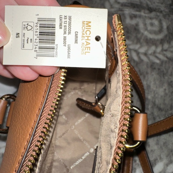 Michael Kors Carine Small Pebbled Leather Crossbody - Picture 4 of 7